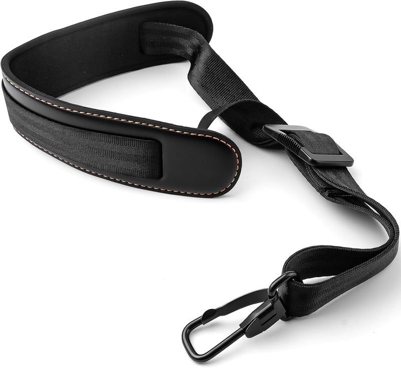 Pretwad Professional Padded Saxophone Neck Strap - Extra Soft Adjustable Sax Leather Padded, Upgraded Saxophone Neck Strap for Alto,Tenor,Soprano,Baritone Sax & Bass Clarinet - Image 1